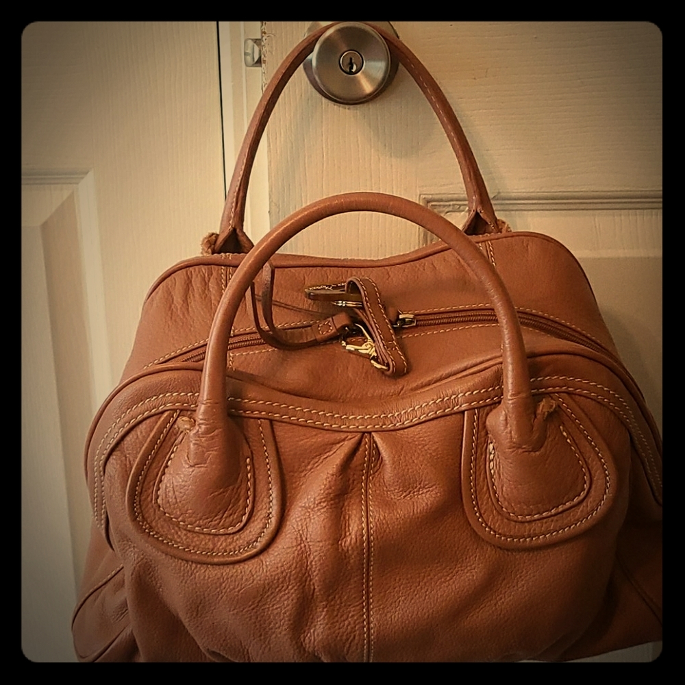 Barr + Barr of New York Pebbled Leather Medium Bag